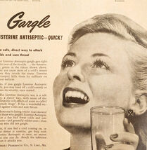 1951 Listerine Antiseptic Mouthwash Advertisement Dental Oral Hygiene DWY12 - $366.69 MXN