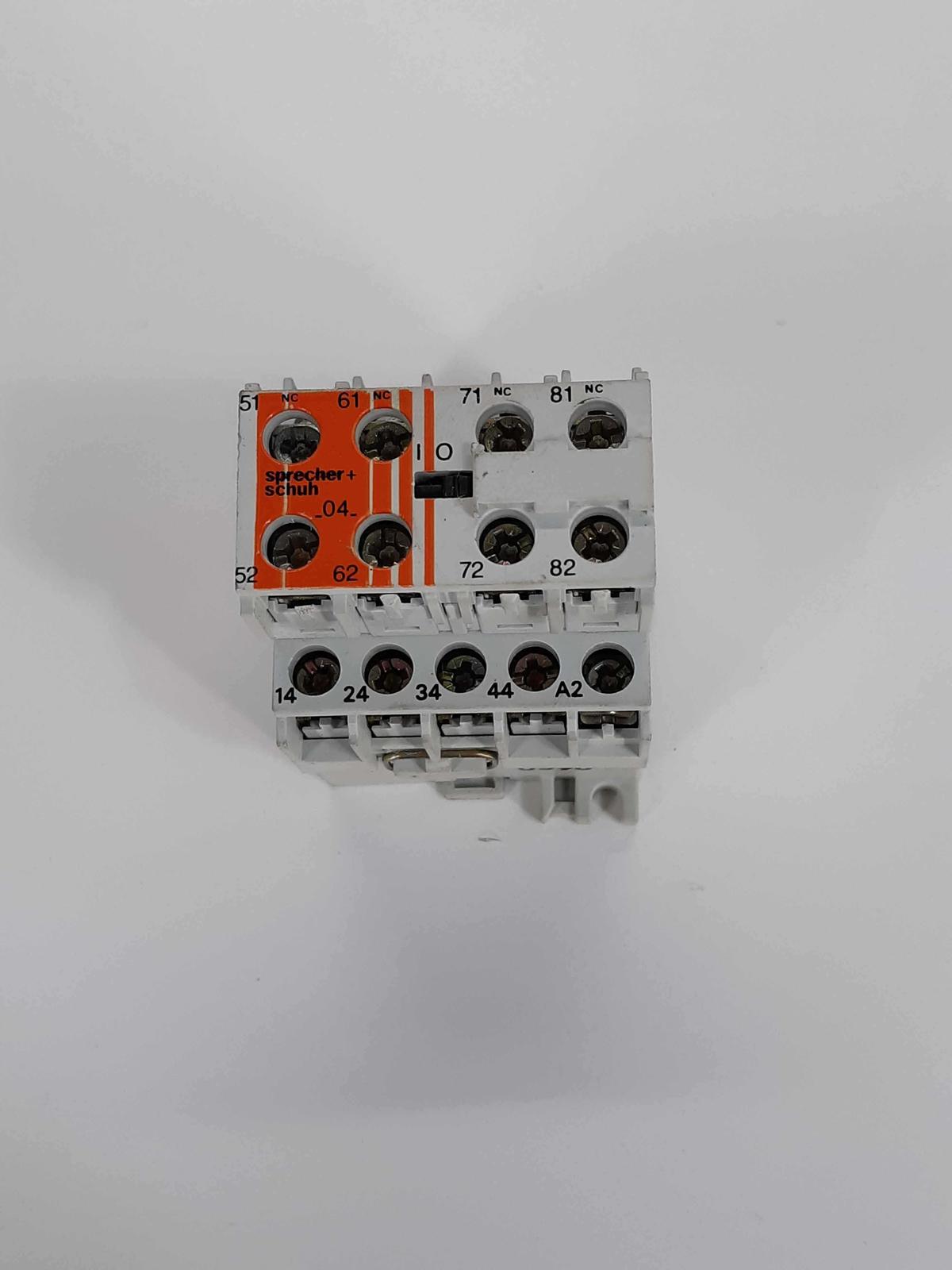 SPRECHER+SCHUH CS 4 Control Relay 208V w/ CS4-P Aux  - $39.00