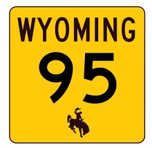Wyoming Highway 95 Sticker R3415 Highway Sign - $1.45+