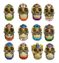 King Arthur Pendragon And Knights Of The Roundtable Coat Of Arms Skull Set of 12 - £176.80 GBP