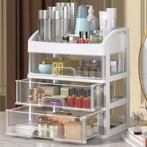 Makeup Organizer with 3 Drawers, Cosmetic Display Cases, Makeup Storage ... - $46.50 CAD
