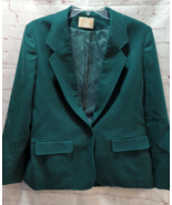 Pendleton women's 12 vintage virgin Wool FOR REPAIR blazer jacket green - $19.79