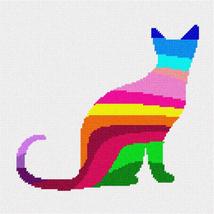 Pepita Needlepoint kit: Cat 2 Palette Silhouette, 10&quot; x 10&quot; - £62.54 GBP+
