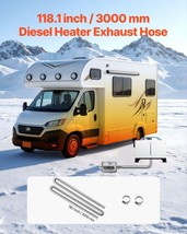 VEVOR Exhaust Hose 118.1 inch Diesel Heater Flexible Exhaust Pipe with 2... - $893.79 MXN