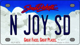 N Joy SD South Dakota Novelty Mini Metal License Plate Tag - £11.76 GBP