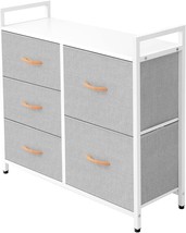 Azl1 Life Concept Storage Dresser Furniture Unit - Large Standing, Light Grey - £71.24 GBP