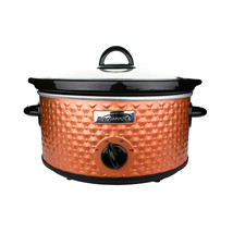 Brentwood 3.5 Quart Diamond Pattern Slow Cooker in Copper - $64.95
