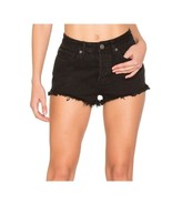 Amuse Society Size 27 Black Jean EASTON Shorts Distressed Button Fly - $21.05 CAD
