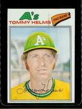 Vintage 1977 TOPPS Baseball Trading Card #402 TOMMY HELMS Oakland Athletics - £8.63 GBP