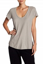 James Perse WSVH3182CU Scoopneck Tee Shirt Top Shadow ( 2 ) Free Shipping - £58.04 GBP