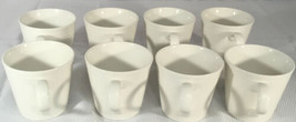 New Set of 8 GORDON RAMSAY Royal Doulton China Stoneware Mugs/Cups Maze White - £47.44 GBP