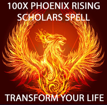 100X 7 SCHOLARS PHOENIX RISING TRANSFORM YOUR LIFE WORK MAGICK RING PENDANT image 2