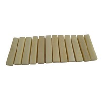 Unbleached Vintage Bone Nut Blank. Dimensions: 52.5mm X 9.5mm X 6.35mm. - £19.46 GBP