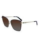 NEW Salvatore Ferragamo SF 279S 714 Light Gold &amp; Blue Sunglasses w/ Brow... - $108.85