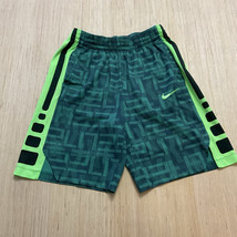 Nike Boys Elite Basketball Shorts Kids Sports Training Athletic Size Large Green - £10.48 GBP