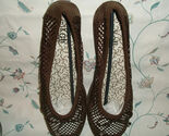 Kali Sally Ladies Brown Net Flats Shoes Pick Your Size - $17.88
