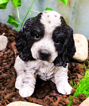 Ebros Lifelike Pet Pal English Cocker Spaniel Dog Puppy Sitting Figurine... - £23.59 GBP