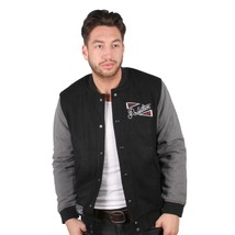 Primitive Outfield Varsity Button Up Letterman Fashion Jacket Black NWT - £58.25 GBP