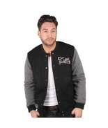 Primitive Outfield Varsity Button Up Letterman Fashion Jacket Black NWT - £59.36 GBP