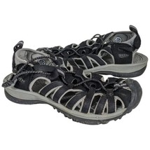 Keen Whisper Womens 7 Waterproof Sport Hiking Sandals Shoes Black Gray 1003709 - £36.23 GBP