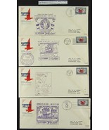 Set of 4, First Air Mail Flight Eastern Airlines 1938, Col. W. H. Eaton ... - £14.91 GBP
