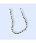 Genuine Freshwater Pearl Gold Accent Strand Necklace w/ 14KT Gold Filigr... - $1,792.67 MXN