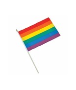 Rainbow Pride 12x18 Inch Stick Flag - $5.50