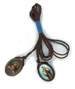 Sacred Heart of Jesus Christ Virgen of Mt. Carmel Wood Scapular escapula... - €10,99 EUR