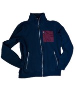 Hollister Sweatshirt Men&#39;s Size Medium Full Zip Navy Blue Collared Casua... - €10,23 EUR