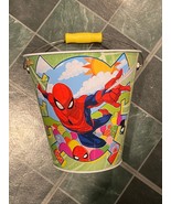 Spider-Man Easter Tin Bucket w/Yellow Handle 7&quot; *NEW* n1 - $17.99