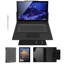 T10 Pro Tablet 10.1 Inch, 2 In 1 Android 11 Tablets With Docking Keyboard Case,4 - £136.31 GBP