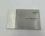 2004 Nissan Maxima Owners Manual Handbook G04B27009 - £21.17 GBP