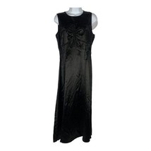 Walter Baker Women&#39;s Shimmery Black Midi Crew Neck Sleeveless Dress Size 4 - £26.59 GBP