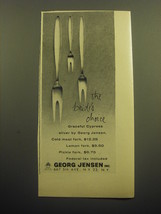 1958 Georg Jensen Cypress Silverware Ad - The bride's choice - $18.49