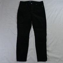 Gap 10 Black Corduroy High Rise Universal Legging Exposed Button Fly Pants - $28.02