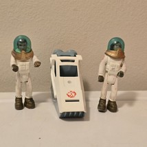 Vintage Fisher Price Alpha Probe Space Shuttle Pod &amp; 2 Figures Male / Fe... - $24.70