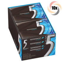 Full Box 10x Packs 5 Gum Peppermint Cobalt Flavor | 15 Sticks Per Pack - £22.99 GBP