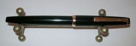 Reform 4383 black resin triangular gold trim 14C-585 KEF gold nib fountain pen - £55.60 GBP