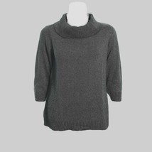 Charter Club Cowl Neck Marled Sweater Size M Gray - £19.73 GBP