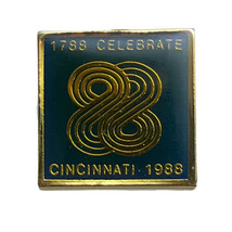 1988 Cincinnati Bicentennial Ohio City State Souvenir Lapel Hat Pin Pinback - £6.20 GBP
