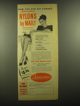 1947 Admiration Costume Nylons Ad - Now you can get famous Admiration Ny... - $18.49