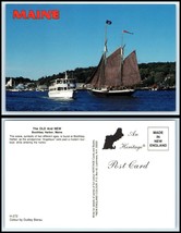 MAINE Postcard - Boothbay Harbor, Windjammer &quot;Angelique&quot; Sail Boat L27 - $2.96