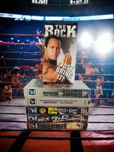WWF Sealed VHS LOT (5) Andre The Giant. Undertaker,  Mick Foley +Bonu  The Rock  - £27.21 GBP