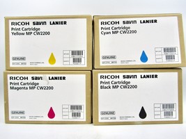 4 x Original Ink Cartridge Ricoh MP CW2200 Black/Cyan/Magenta/Yellow,  E... - $98.01