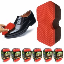 6 Pack Instant Shoe Polish Shine Brush Sponge Leather Shoes New Boots Clean Care - £29.25 GBP