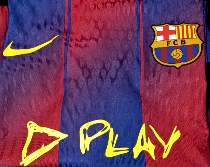 Barcelona ED SHEERAN El Clasico Special Edition Home Shirt Jersey 25-26  Item image 4