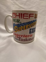 Hallmark Boss Leader Coffee Cup Mug Chief Captain Kingpen  - £11.68 GBP