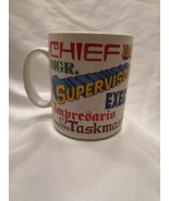 Hallmark Boss Leader Coffee Cup Mug Chief Captain Kingpen  - £11.61 GBP