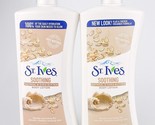 St Ives Soothing Oatmeal Shea Butter Body Lotion 21oz Pump Lot Of 2 Para... - $31.88