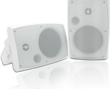 Herdio 400W 6X5.5-Inch Passive Outdoor Speakers: Cable-Free,, White). - $155.93